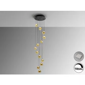 ZARIA-LAMP 13L-BLACK/BRONZE/AMBER D60 DI