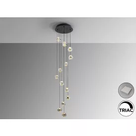 ZARIA-LAMP 13L-BLACK/GOLD/CLEAR D60 DIMM