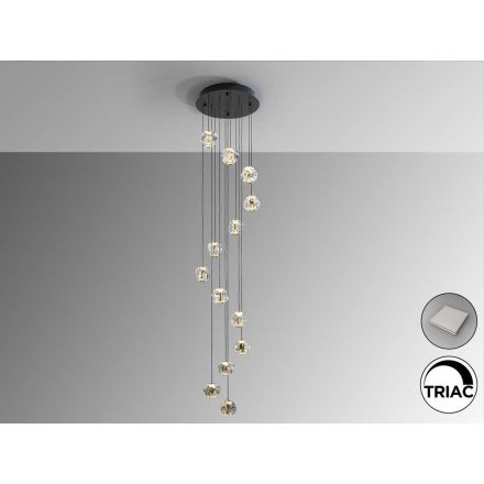 ZARIA-LAMP 13L-BLACK/GOLD/CLEAR D60 DIMM