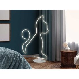 CAT - WHITE FLOOR LAMP