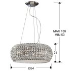  Schuller Diamond 507514 Pendant Lamp Crystal