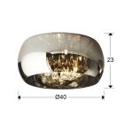  Schuller Argos 507939D Ceiling Lamp Chrome