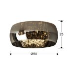  Schuller Argos 508030D Ceiling Lamp Chrome
