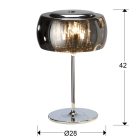 Schuller Argos 508516 Table Lamp Chrome