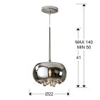 Schuller Argos 509010 Pendant Lamp Chrome