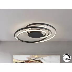 DANZA - BLACK CEILING LAMP D70
