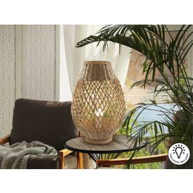YAIZA - BRAIDED PAPER TABLE LAMP H55