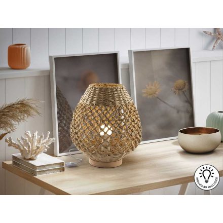 YAIZA - BRAIDED PAPER TABLE LAMP H35