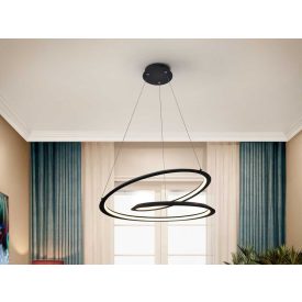Schuller Looping 527583 Pendant Lamp Matte Black