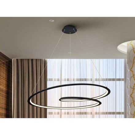 ·LOOPING· LAMP, BLACK, Ø97