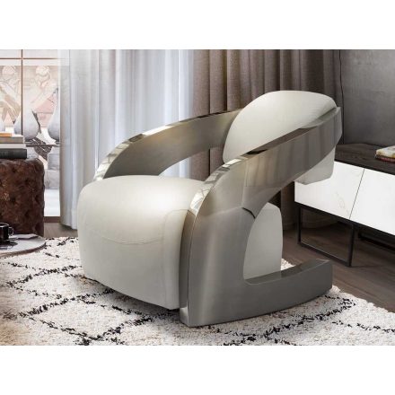 ·AMANDA· ARMCHAIR, STEEL AND WHITE