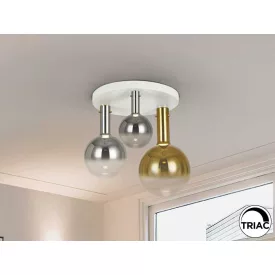 MATICES-CEILING LAMP 3L WITE-SMOKE-GOLD