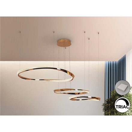 ORBITAS - GOLD LAMP 3 RINGS
