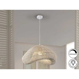 SABAH - LAMP WHITE RATTAN