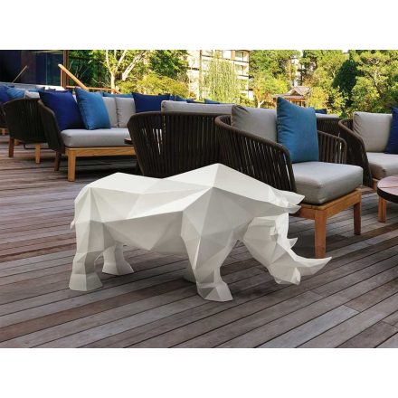 -FUTURE RHINO- RHINOCEROS FIGURE, WHITE