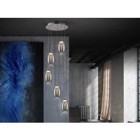  Schuller Nebula 584438 Multi Pendant Lamp Chrome