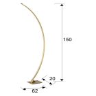  Schuller Arcus 589204 Floor Lamp Gold