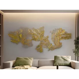 DRAKO - WALL SCULPTURE - GOLDEN STEEL