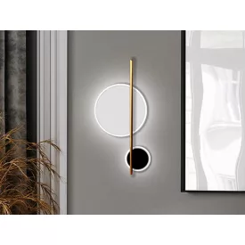 DUO - BLACK/WHITE WALL LAMP 2L