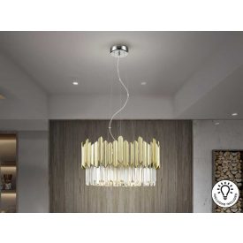 TIARA- LAMP 6L CHROME-GOLD