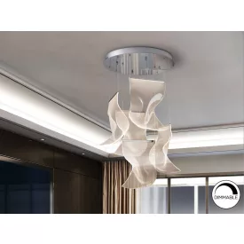 ·VELOS II· LAMP, 5L, CHROME