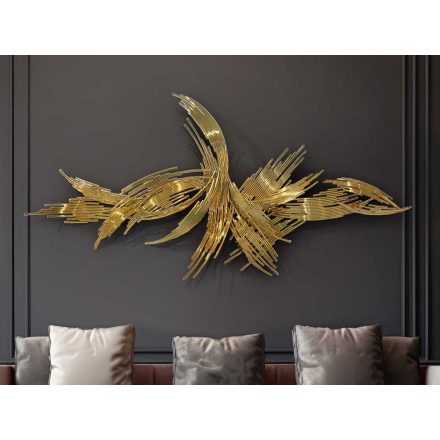 CIRCE - WALL SCULPTURE - GOLDEN STEEL