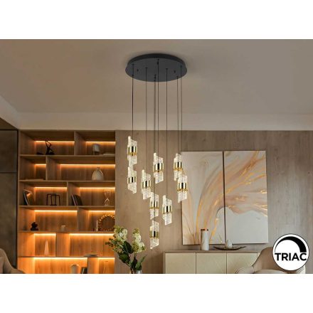 ILIADA - LAMP 9L BLACK-GOLD D50