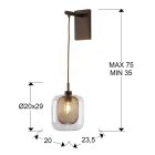  Schuller Fox 653596 Wall Lamp