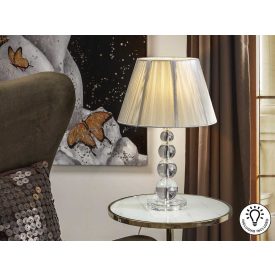 ·MERCURY· LARGE TABLE LAMP, 1L., CLEAR