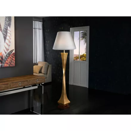 ·DECO· FLOOR LAMP, 1L, GOLD.