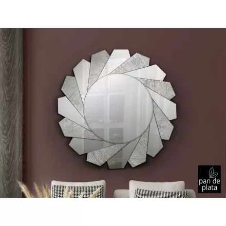 ·FLAVIA· MIRROR Ø100 CM SILVER