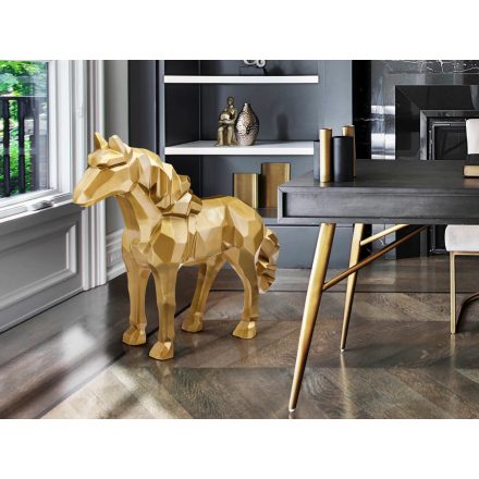 -FUTURE HORSE- HORSE FIGURE, GOLD