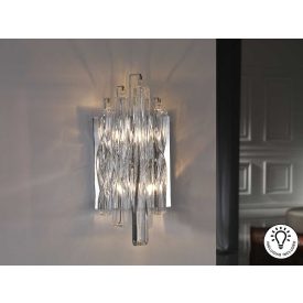 Schuller Manacor 711324 Wall Lamp Chrome Crystal