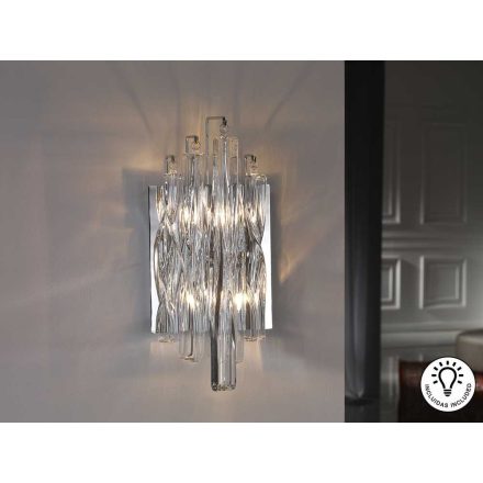 Schuller Manacor 711324 Wall Lamp Chrome Crystal