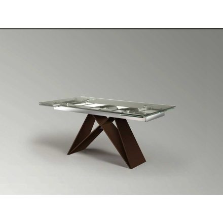 MIKA - EXTENDABLE DINING TABLE - BROWN