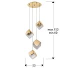  Schuller Priscila 720403 Multi Pendant Lamp