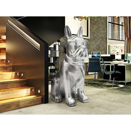 ·BULLDOG FRANCES· LARGE FIGURE, SILVER