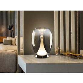 SUSPIRO - CHROME-SMOKY TABLE LAMP