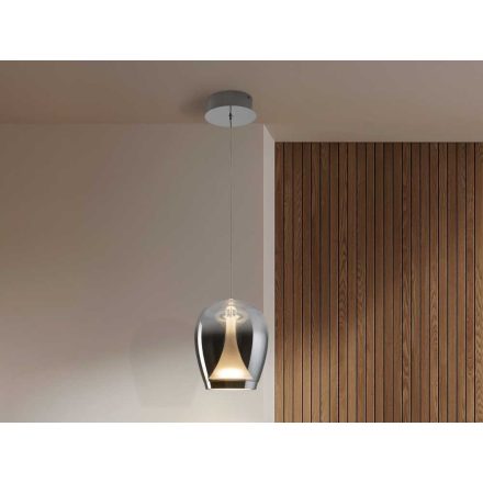 SUSPIRO - CHROME-SMOKY LAMP D18