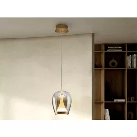 SUSPIRO - GOLDEN-AMBER LAMP D18