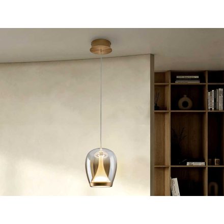 SUSPIRO - GOLDEN-AMBER LAMP D18