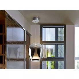 SUSPIRO - CHROME-SMOKY LAMP D25