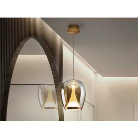 SUSPIRO - GOLDEN-AMBER LAMP D25