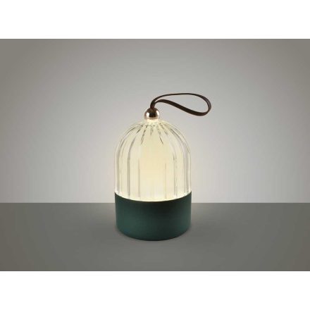 CHIQUI - GREEN PORTABLE TABLE LAMP CCT