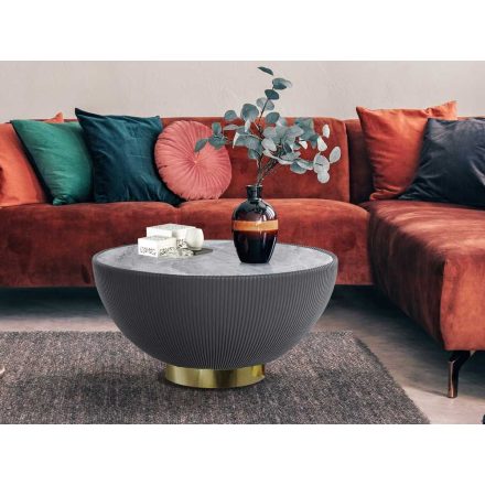CANDY - COFFEE TABLE GREY-BRASS
