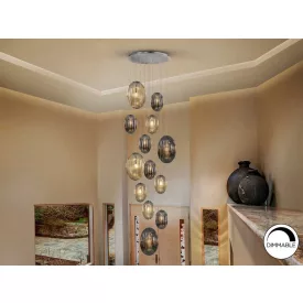 OVILA· 13L LAMP. SMOKE, COGNAC