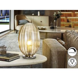 OVILA - TABLE LAMP 1L COGNAC Ø20
