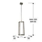  Schuller Kuma 753108 Single Pendant Lamp