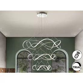·MOLLY· LED LAMP Ø110, CHROME DIMMABLE