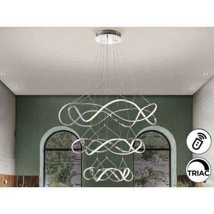 ·MOLLY· LED LAMP Ø110, CHROME DIMMABLE